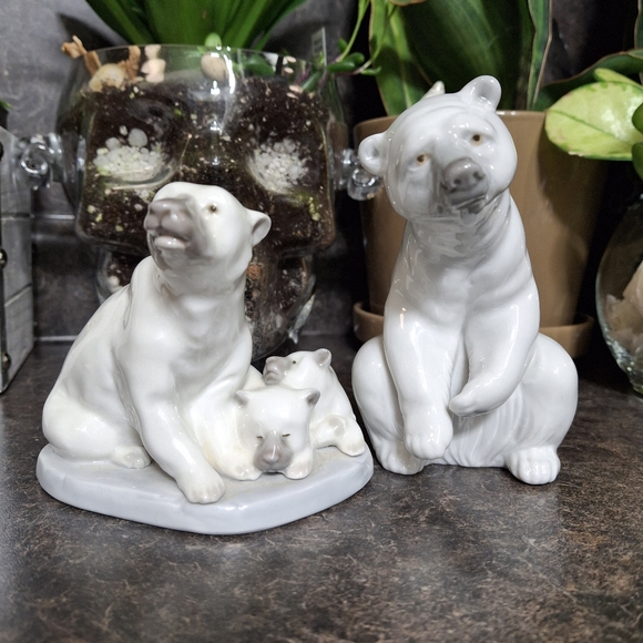 Set of 2 Lladro Polar Bears. About 5" Tall - Picture 13 of 13